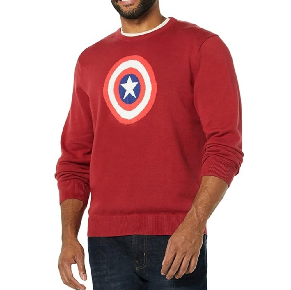 NWT | Amazon Essentials Captain America Sweater
